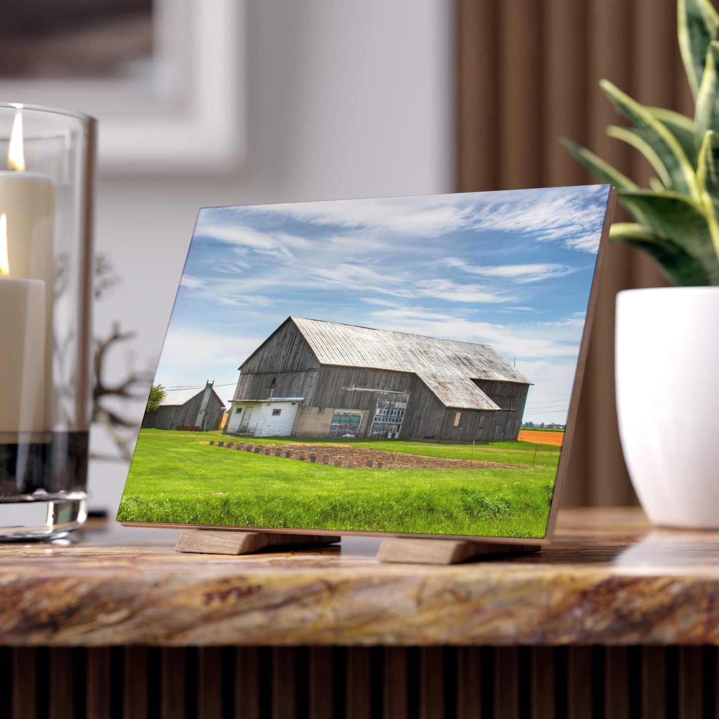 U R There Photography Bay Port Road Greys Rustic Farmhouse Decorative Ceramic Tile