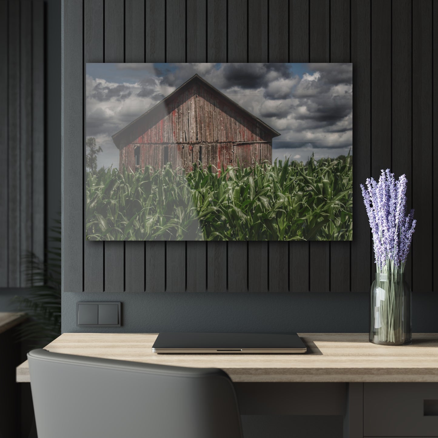 U R There Photography Above the July Corn Rustic Farmhouse Acrylic Wall Print