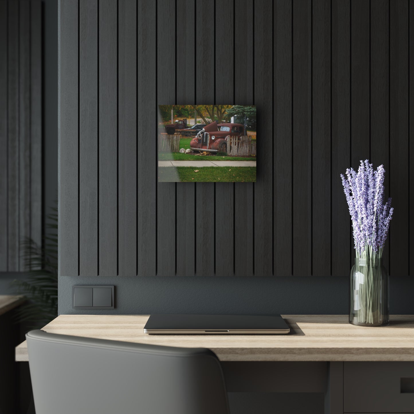 U R There Photography Oak Road Metamora Mechanics Rustic Farmhouse Acrylic Wall Print