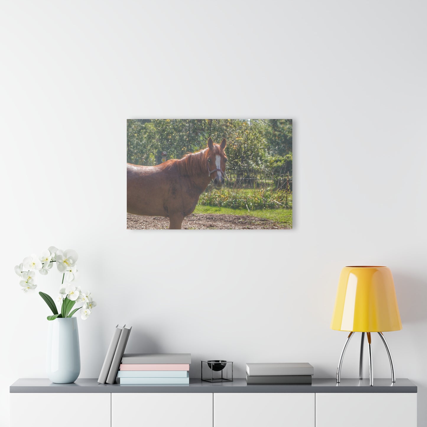 U R There Photography Froede Road Chestnut Brown Rustic Farmhouse Acrylic Wall Print