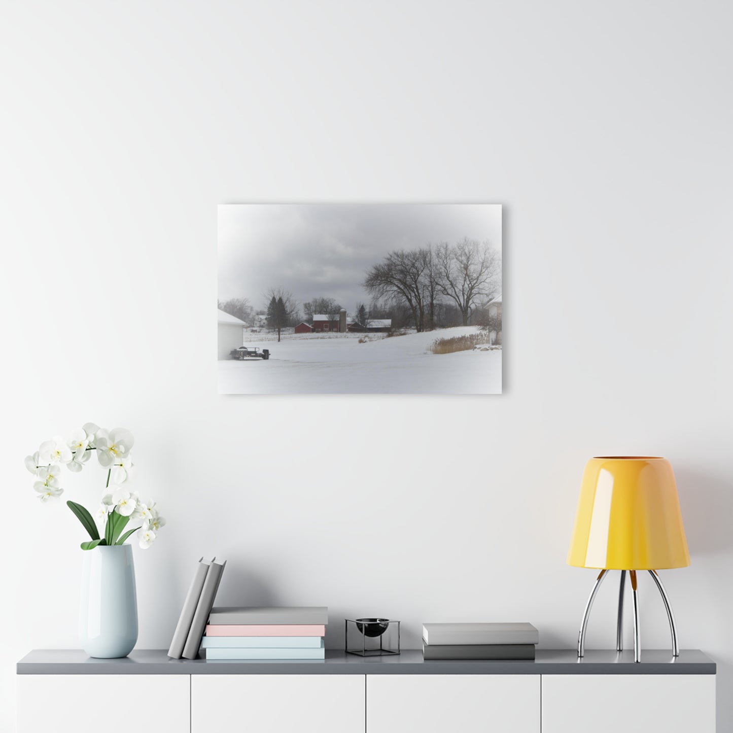 U R There Photography Across the Field on Sandy Lane Rustic Farmhouse Acrylic Wall Print
