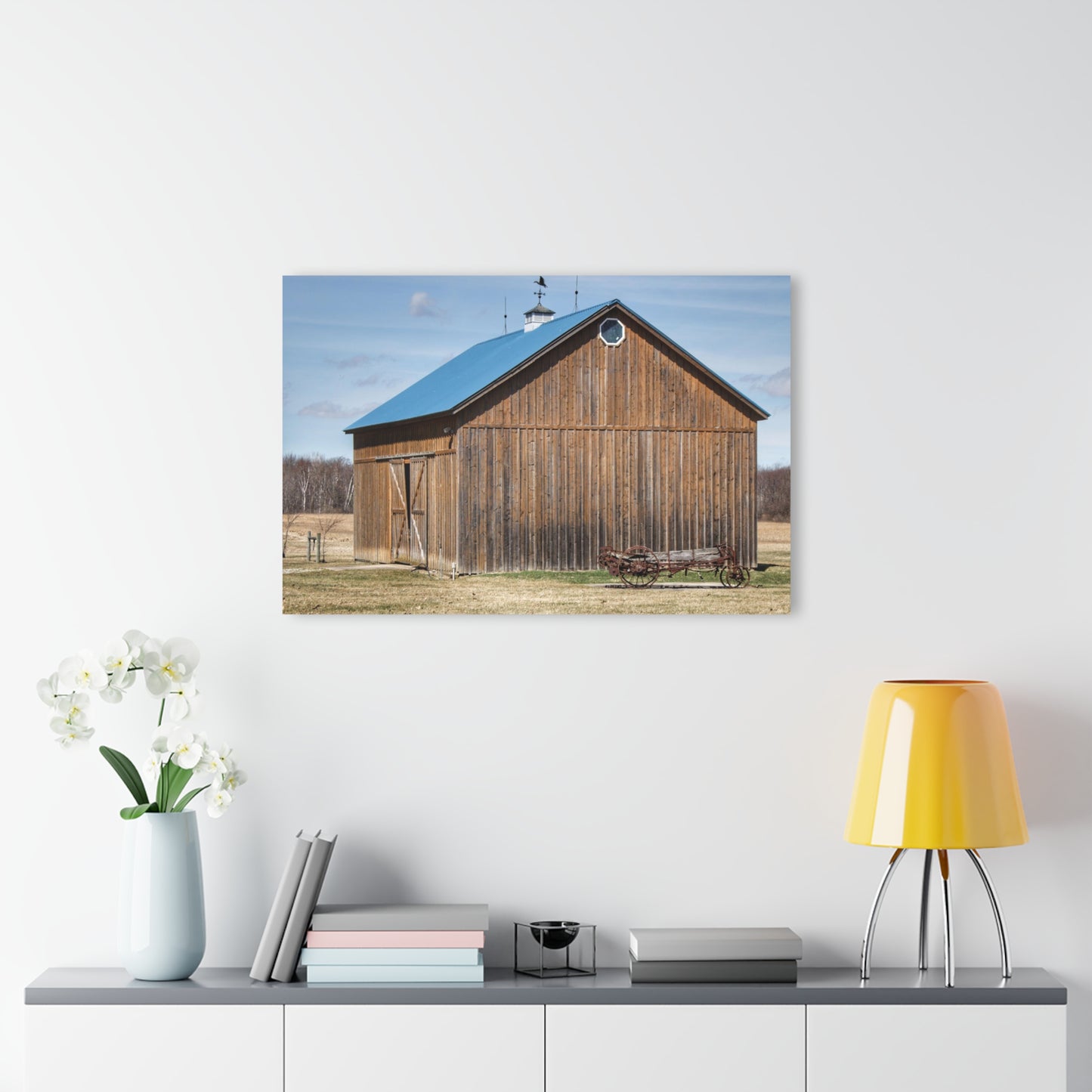 U R There Photography Barn and Buggy Rustic Farmhouse Acrylic Wall Print
