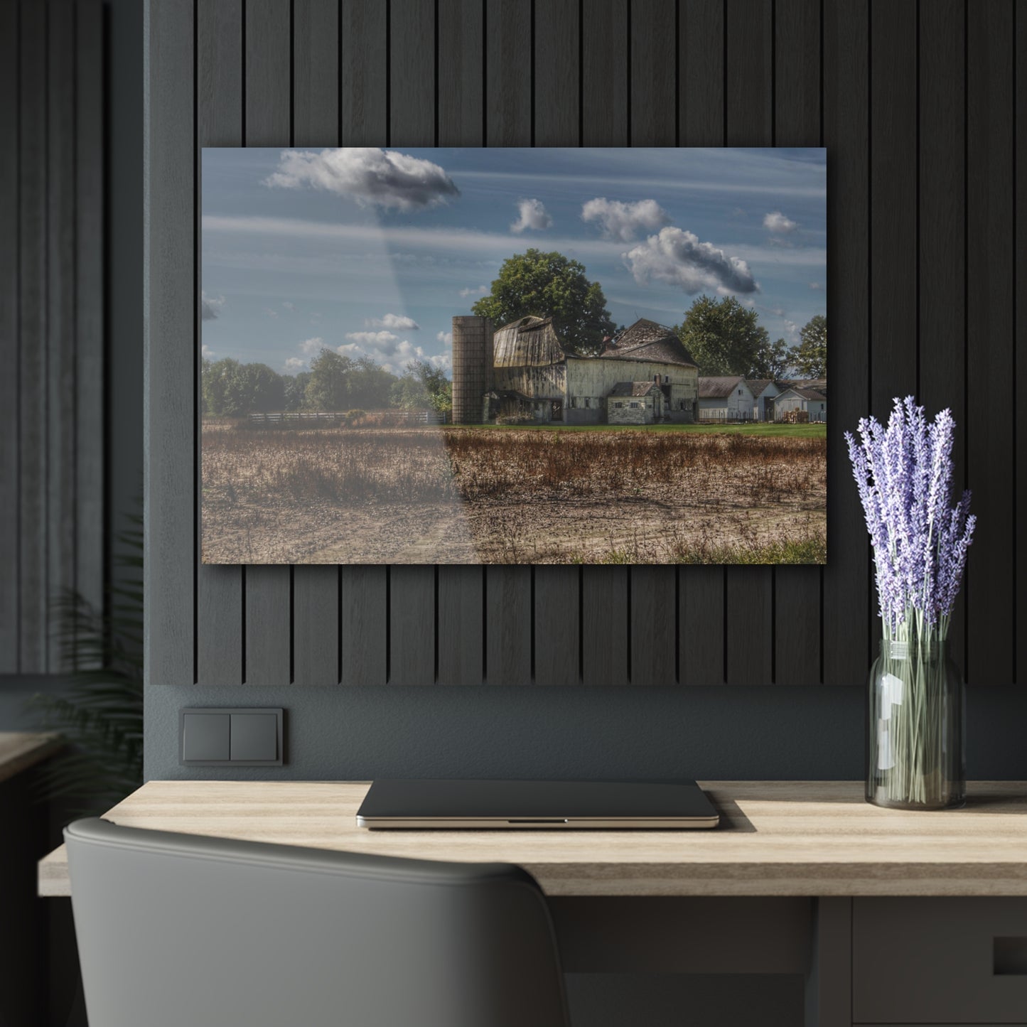 U R There Photography Sutton Road End of Days Rustic Farmhouse Acrylic Wall Print