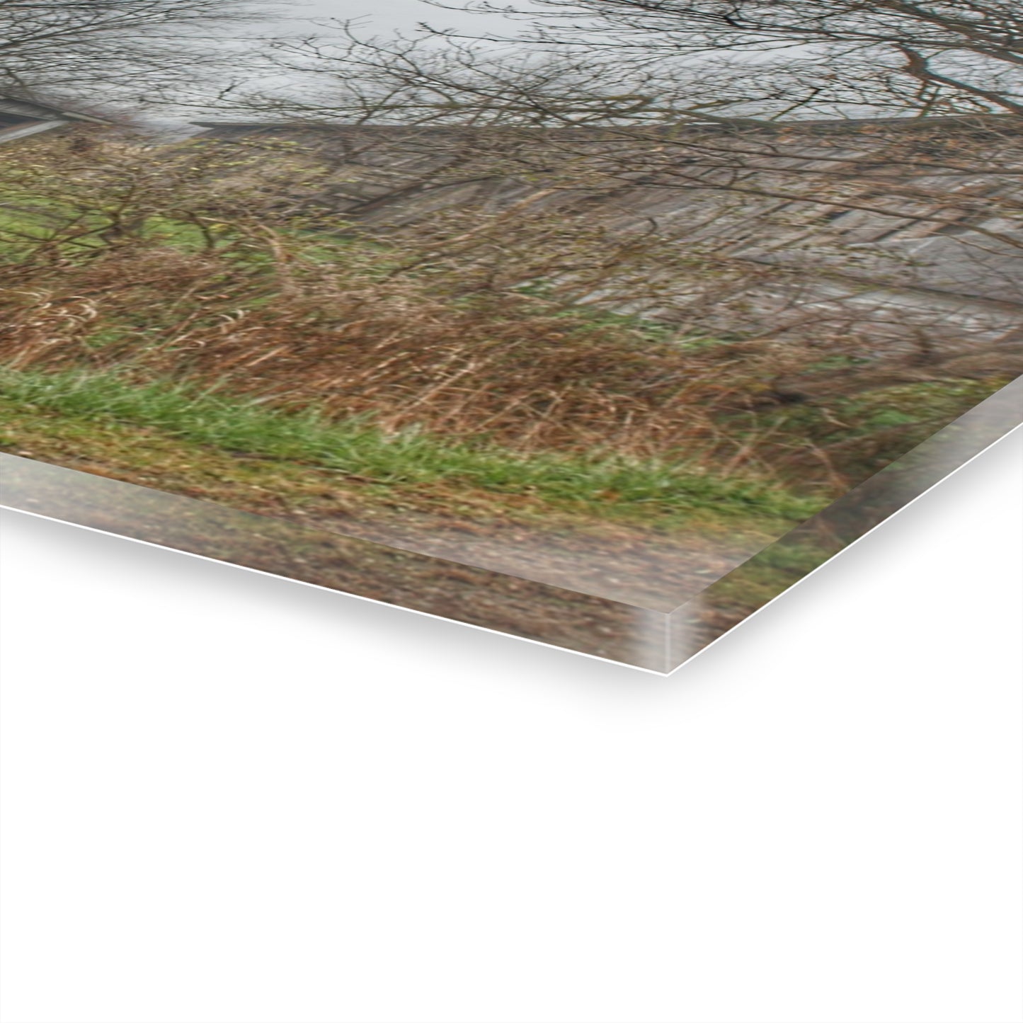 U R There Photography Bowers Road Greys IV Rustic Farmhouse Acrylic Wall Print