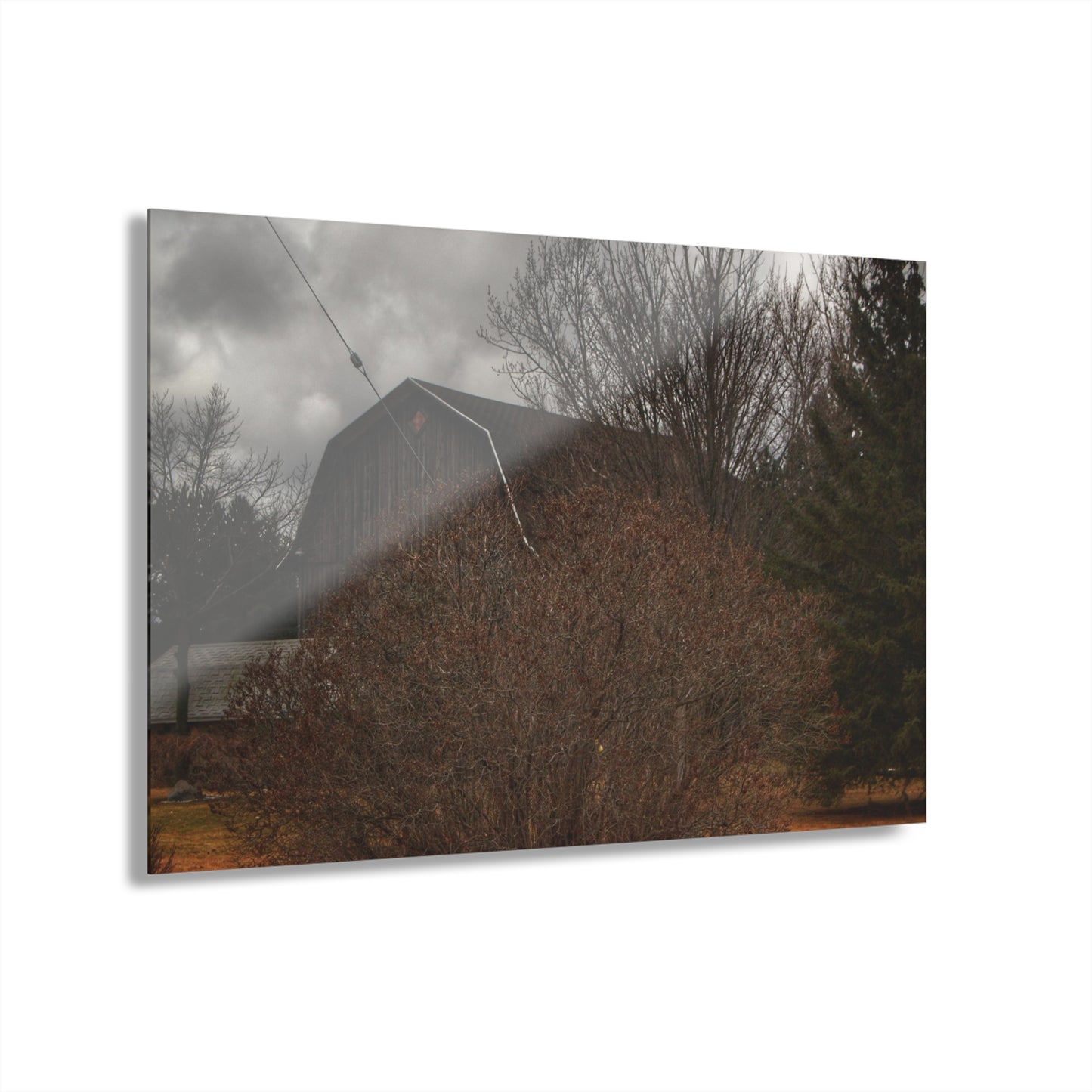 U R There Photography Caro Grey Hidden Rustic Farmhouse Acrylic Wall Print