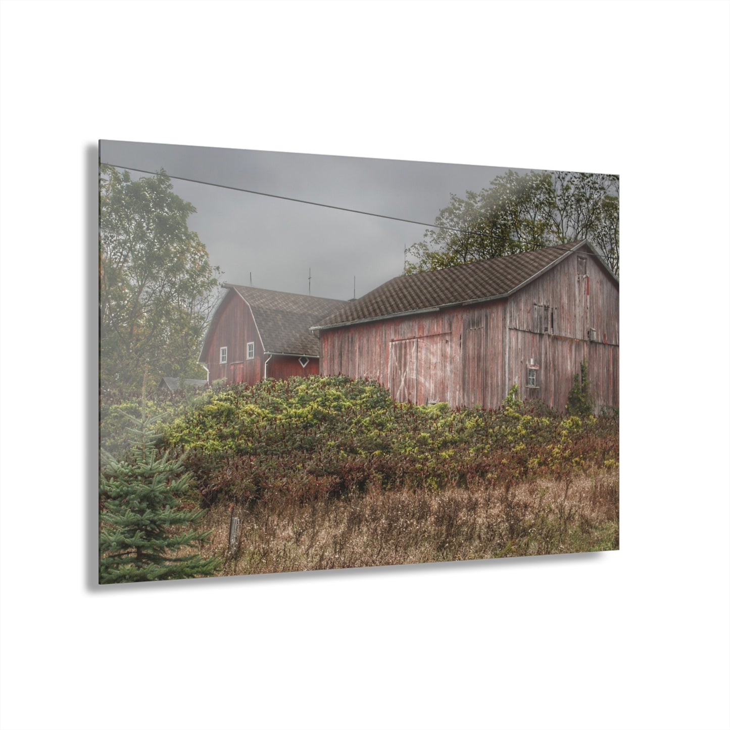 U R There Photography Washburn Reds Rustic Farmhouse Acrylic Wall Print