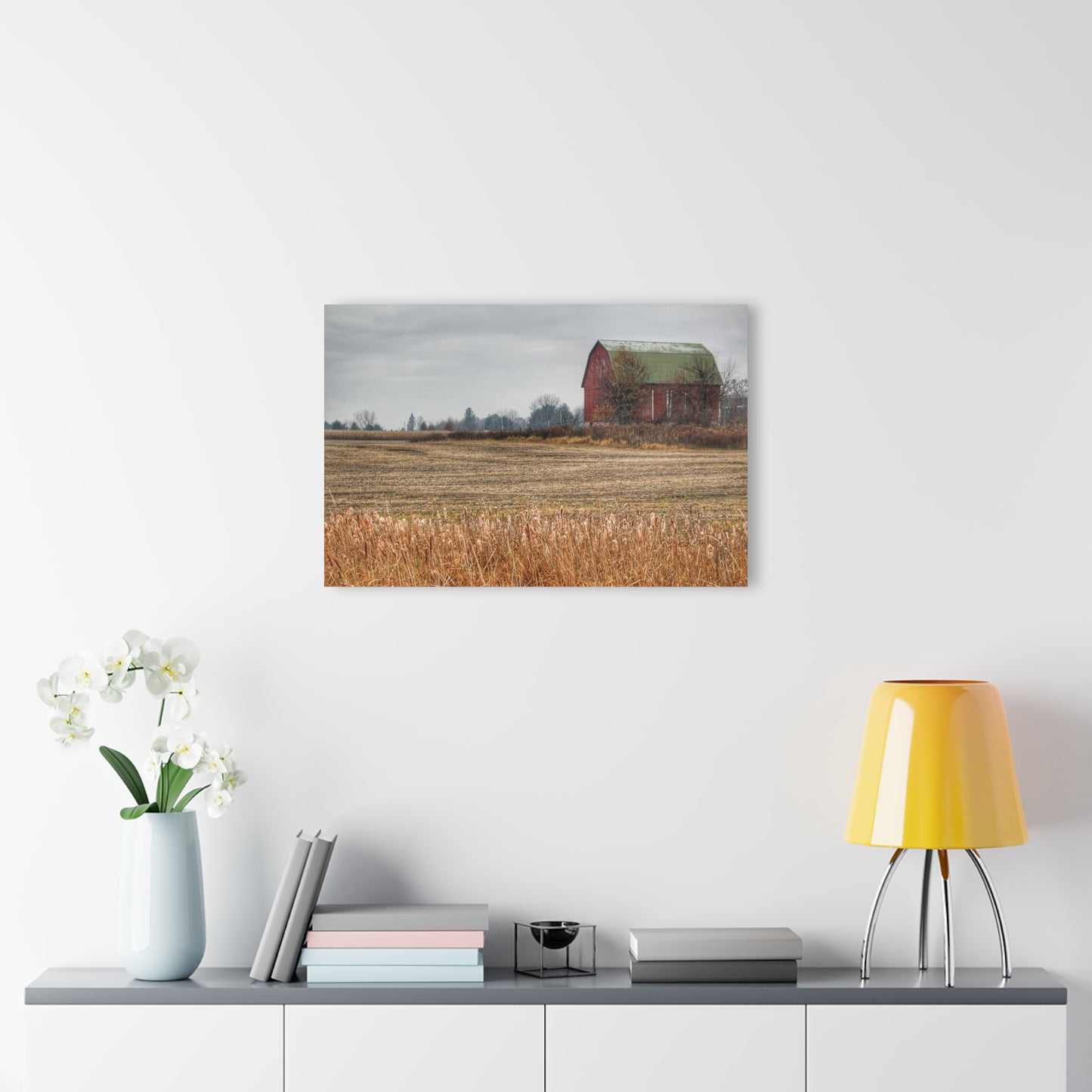 U R There Photography Bowers Road Red IV Rustic Farmhouse Acrylic Wall Print