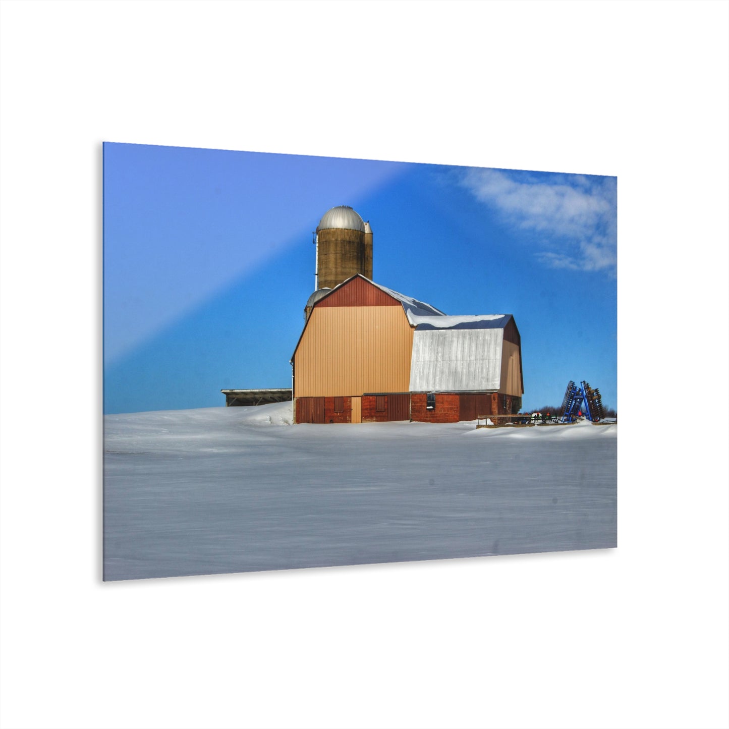 U R There Photography Bay City - Forestville Beige Barn Rustic Farmhouse Acrylic Wall Print