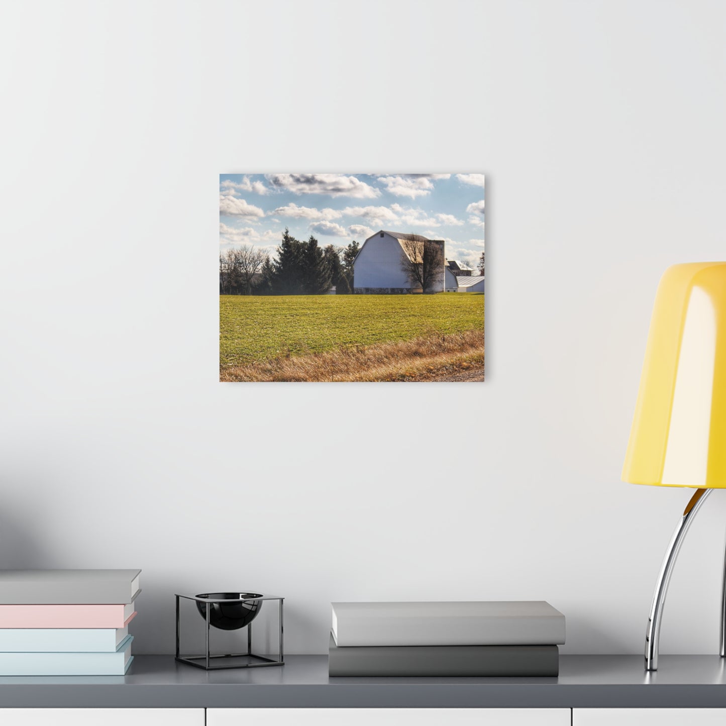 U R There Photography Sandusky White Rustic Farmhouse Acrylic Wall Print