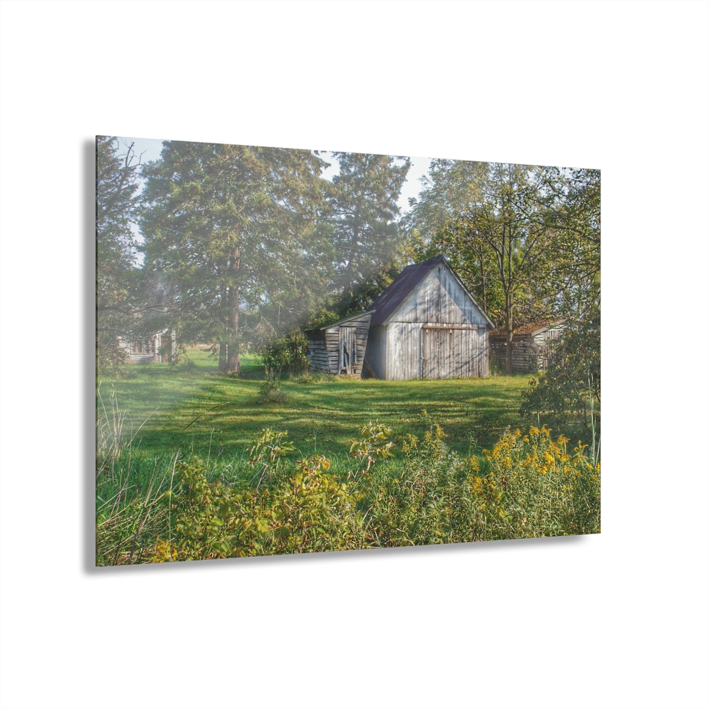 U R There Photography Bowers Road Little White Rustic Farmhouse Acrylic Wall Print
