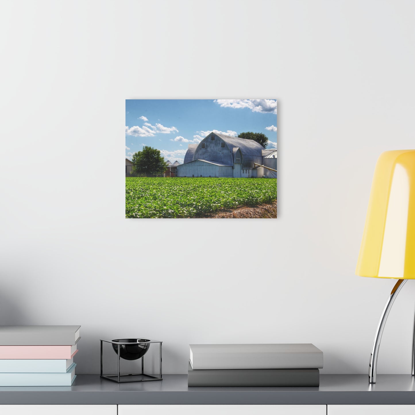 U R There Photography Canada Road White Rustic Farmhouse Acrylic Wall Print