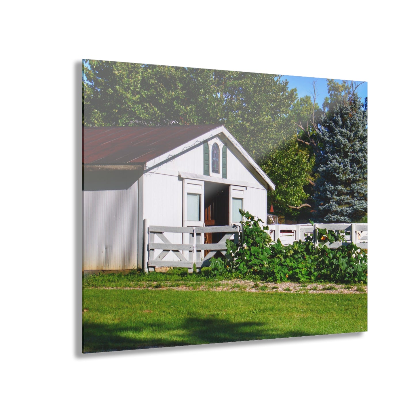U R There Photography Beyond the Fence on Baldwin Rustic Farmhouse Acrylic Wall Print