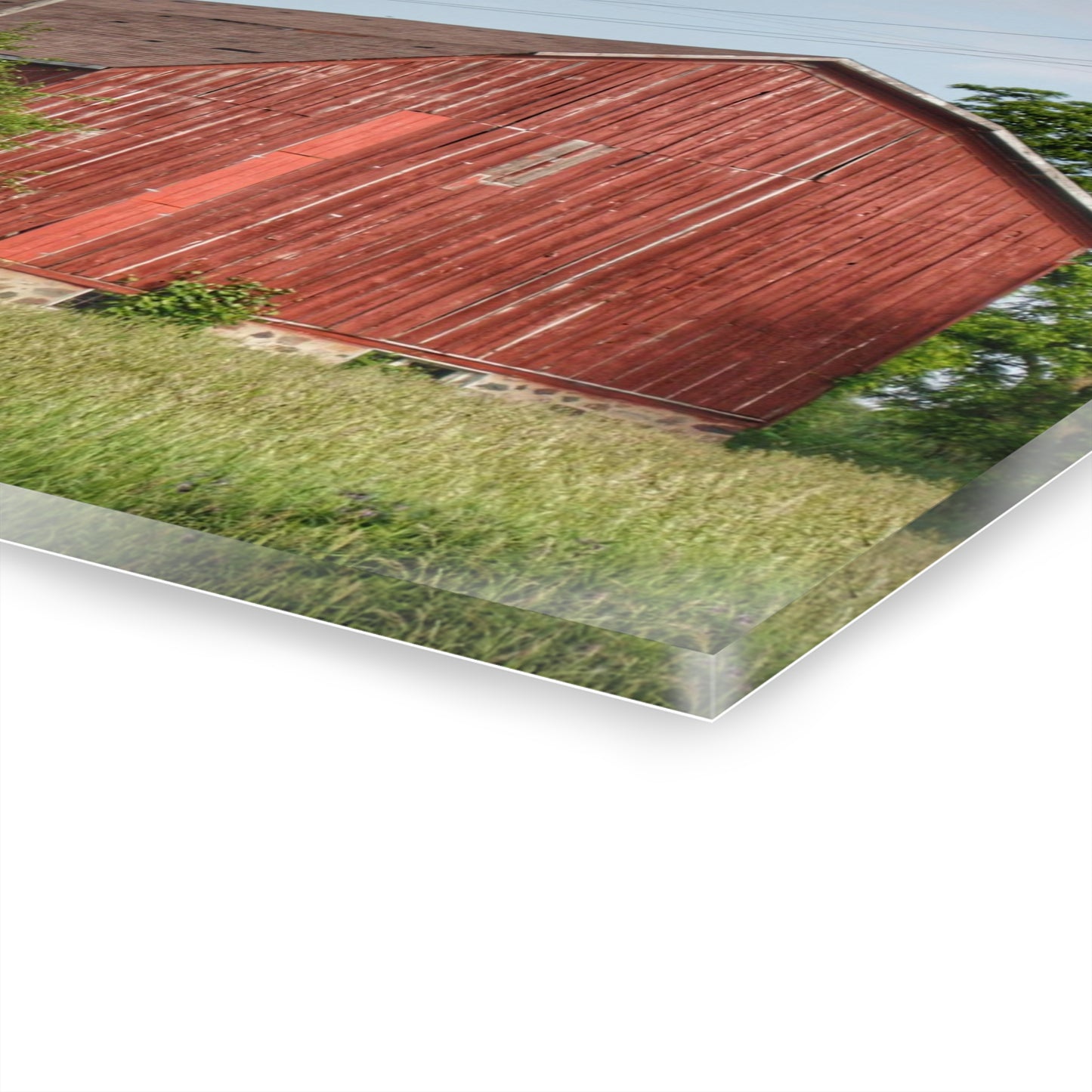U R There Photography Armstrong Road Red I Rustic Farmhouse Acrylic Wall Print