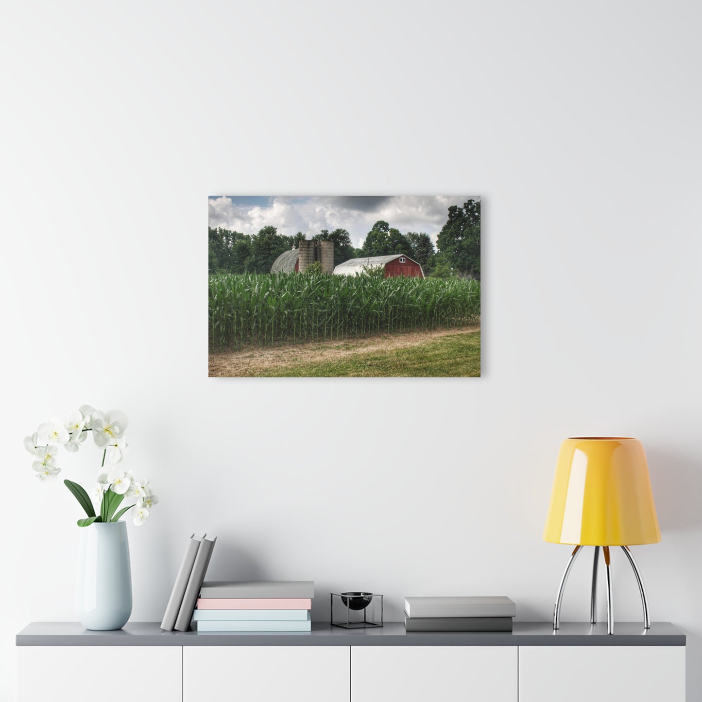 U R There Photography Scotch Settlement Reds Rustic Farmhouse Acrylic Wall Print