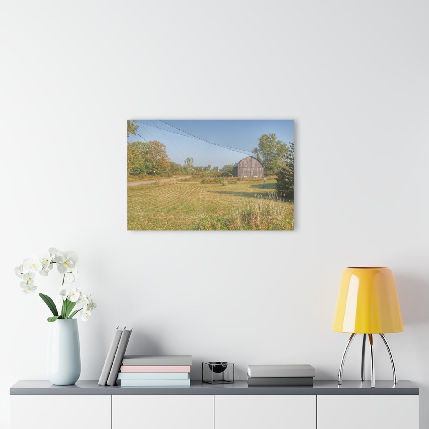 U R There Photography Snover Grey II Rustic Farmhouse Acrylic Wall Print