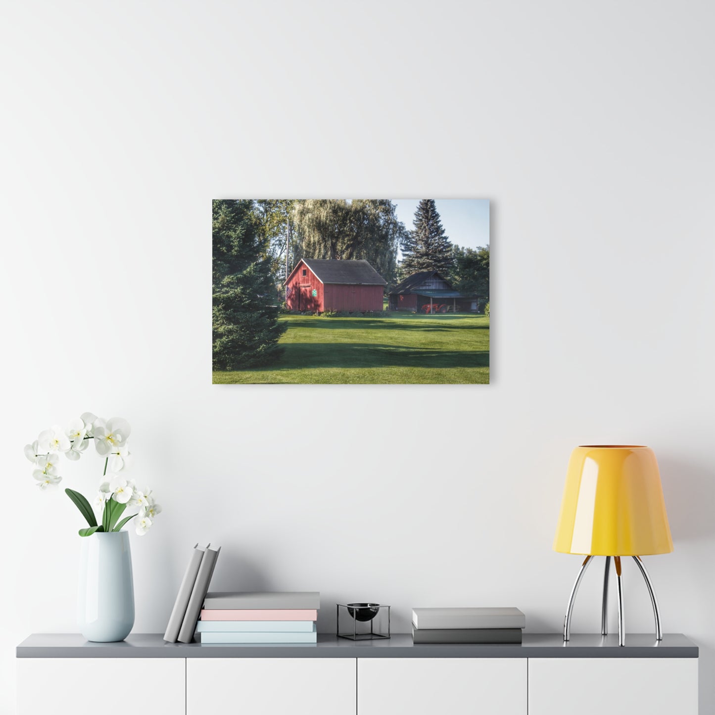 U R There Photography Rochester Road Mini-Reds Rustic Farmhouse Acrylic Wall Print