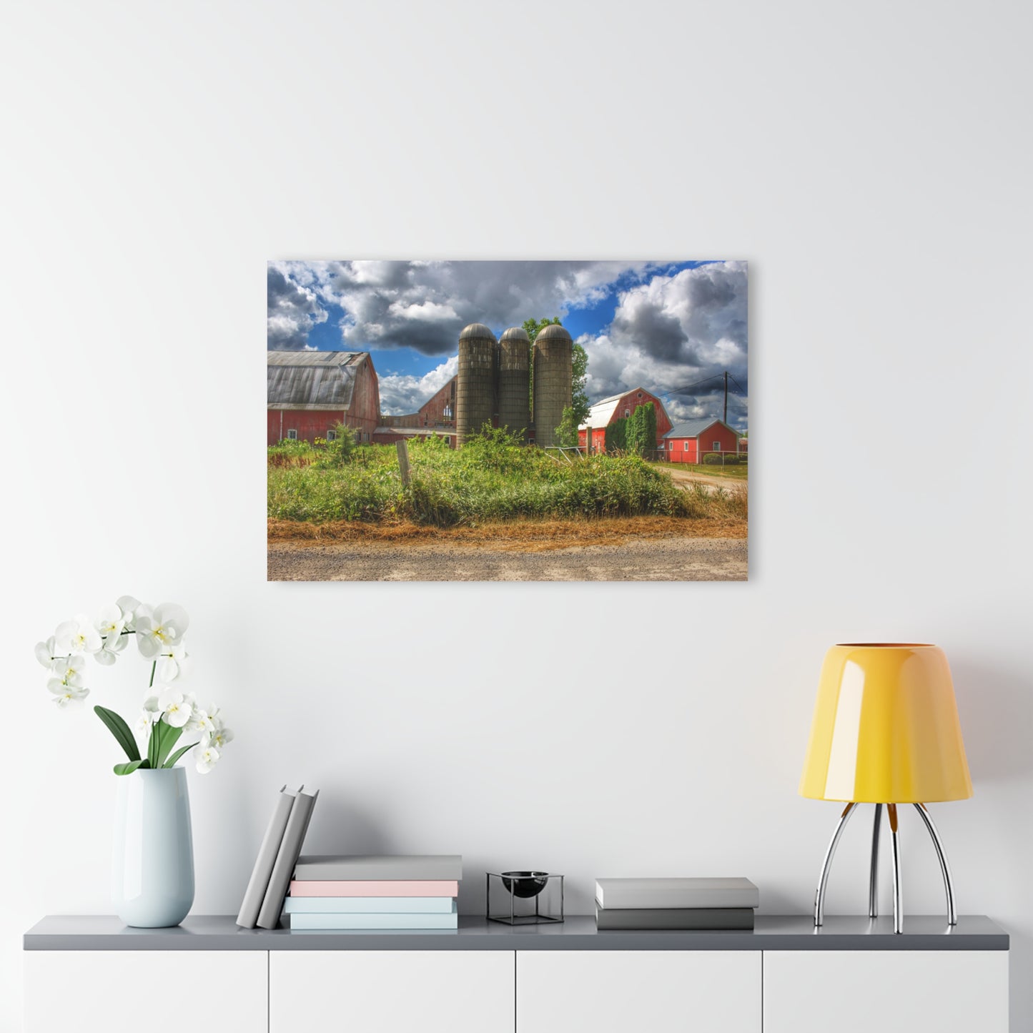 U R There Photography Shelby Red II Rustic Farmhouse Acrylic Wall Print