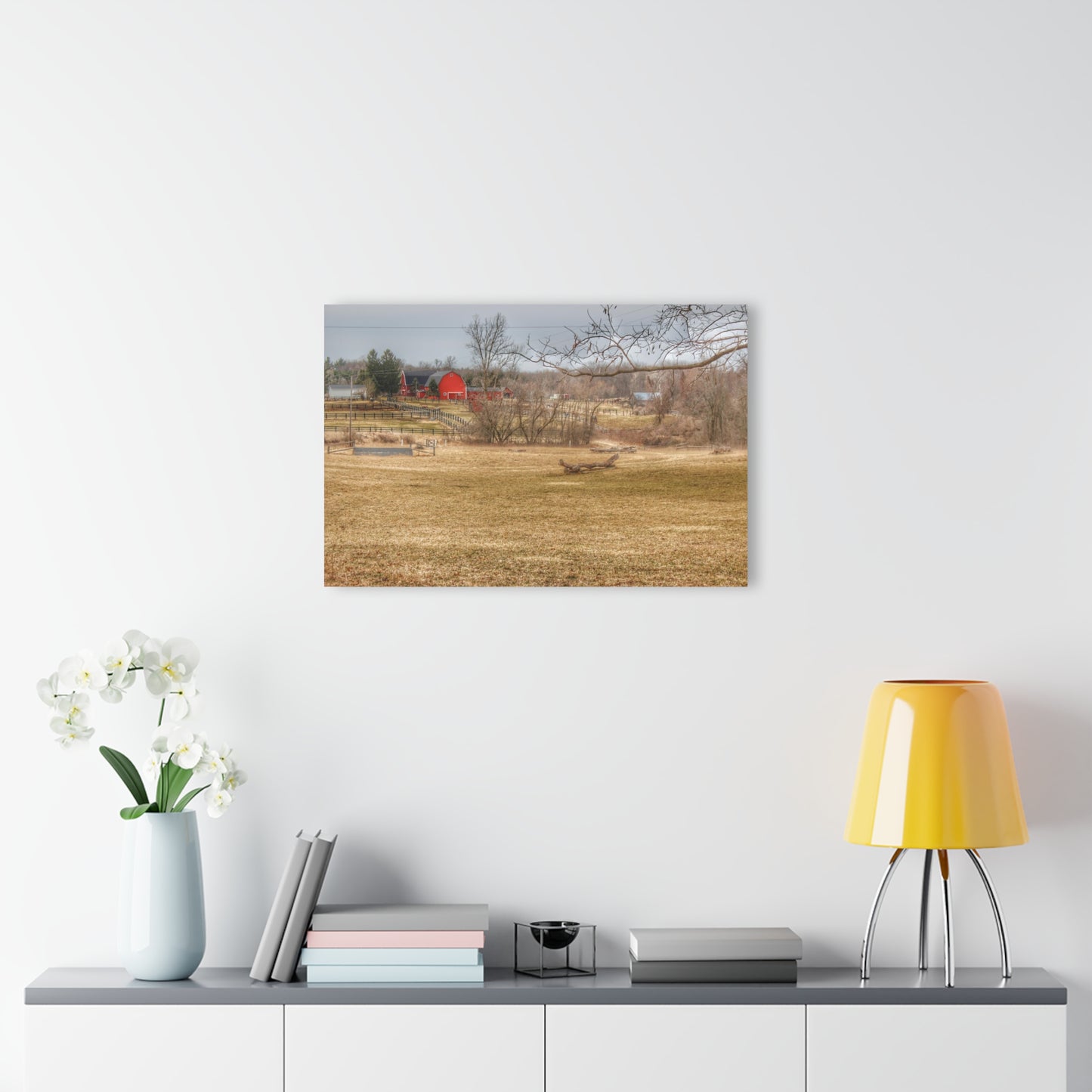 U R There Photography Beyond the Trees on Rock Valley Road Rustic Farmhouse Acrylic Wall Print