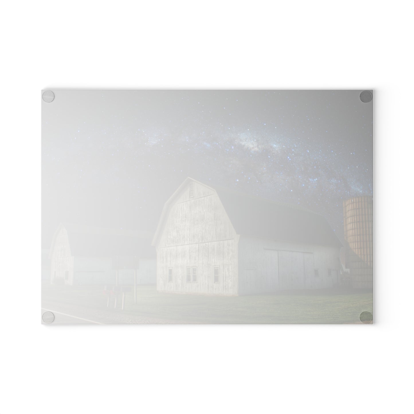 U R There Photography Under the Milky Way Rustic Farmhouse Tempered-Glass Cutting Board