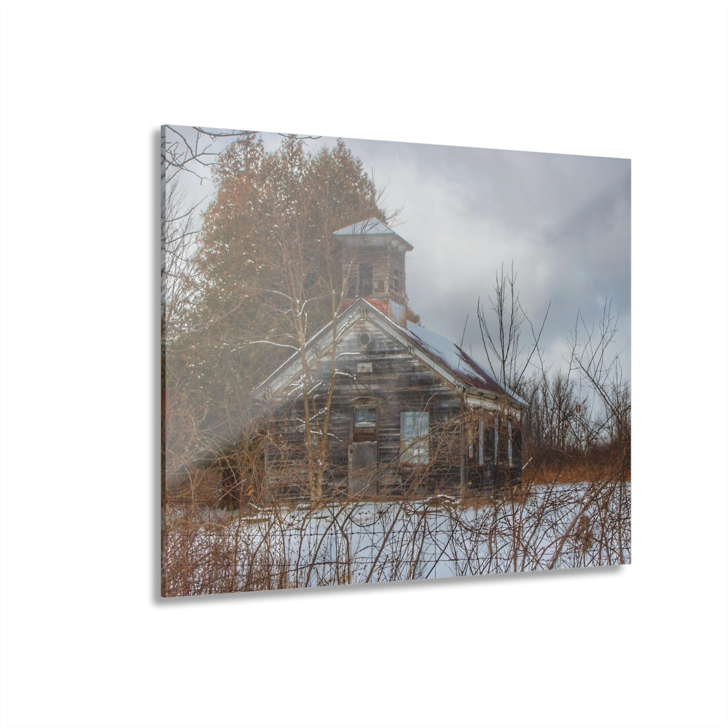 U R There Photography Vermilya Schoolhouse II Rustic Farmhouse Acrylic Wall Print
