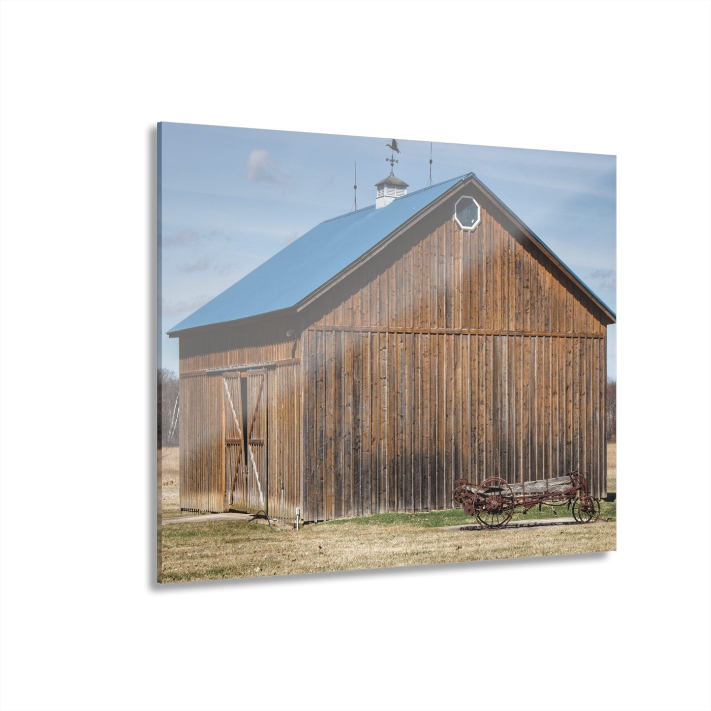 U R There Photography Barn and Buggy Rustic Farmhouse Acrylic Wall Print