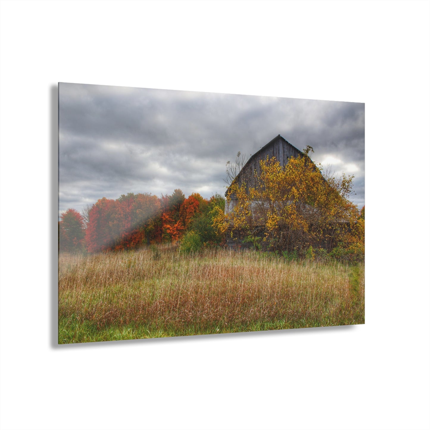 U R There Photography Church Road Grey III Rustic Farmhouse Acrylic Wall Print