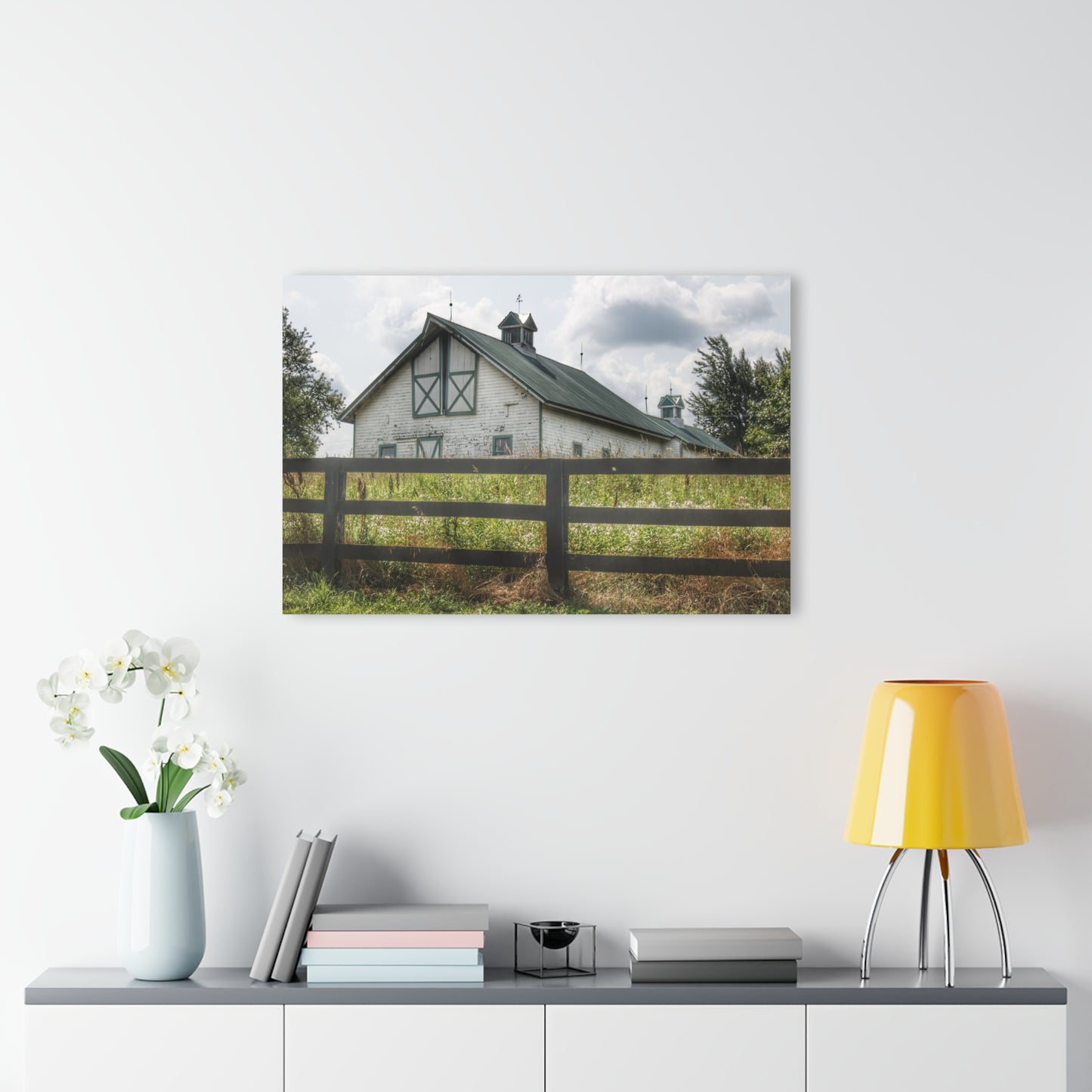 U R There Photography Sutton Road White Rustic Farmhouse Acrylic Wall Print