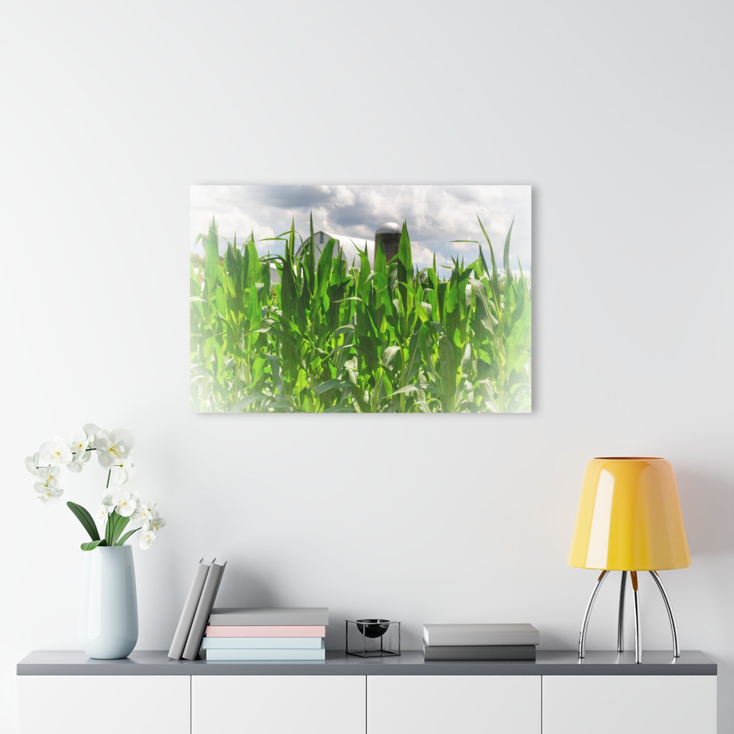 U R There Photography Beyond the Corn in Millington Rustic Farmhouse Acrylic Wall Print