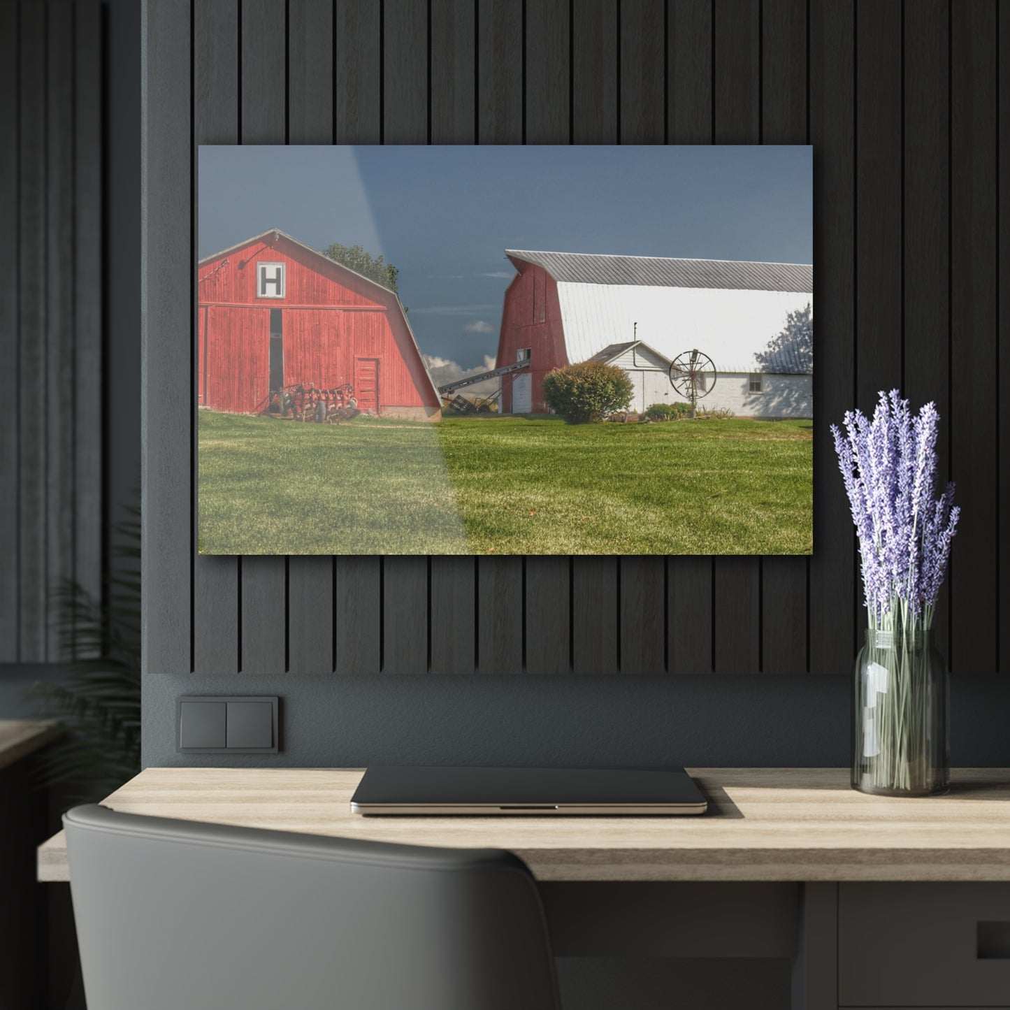 U R There Photography Shay Lake Duo Rustic Farmhouse Acrylic Wall Print