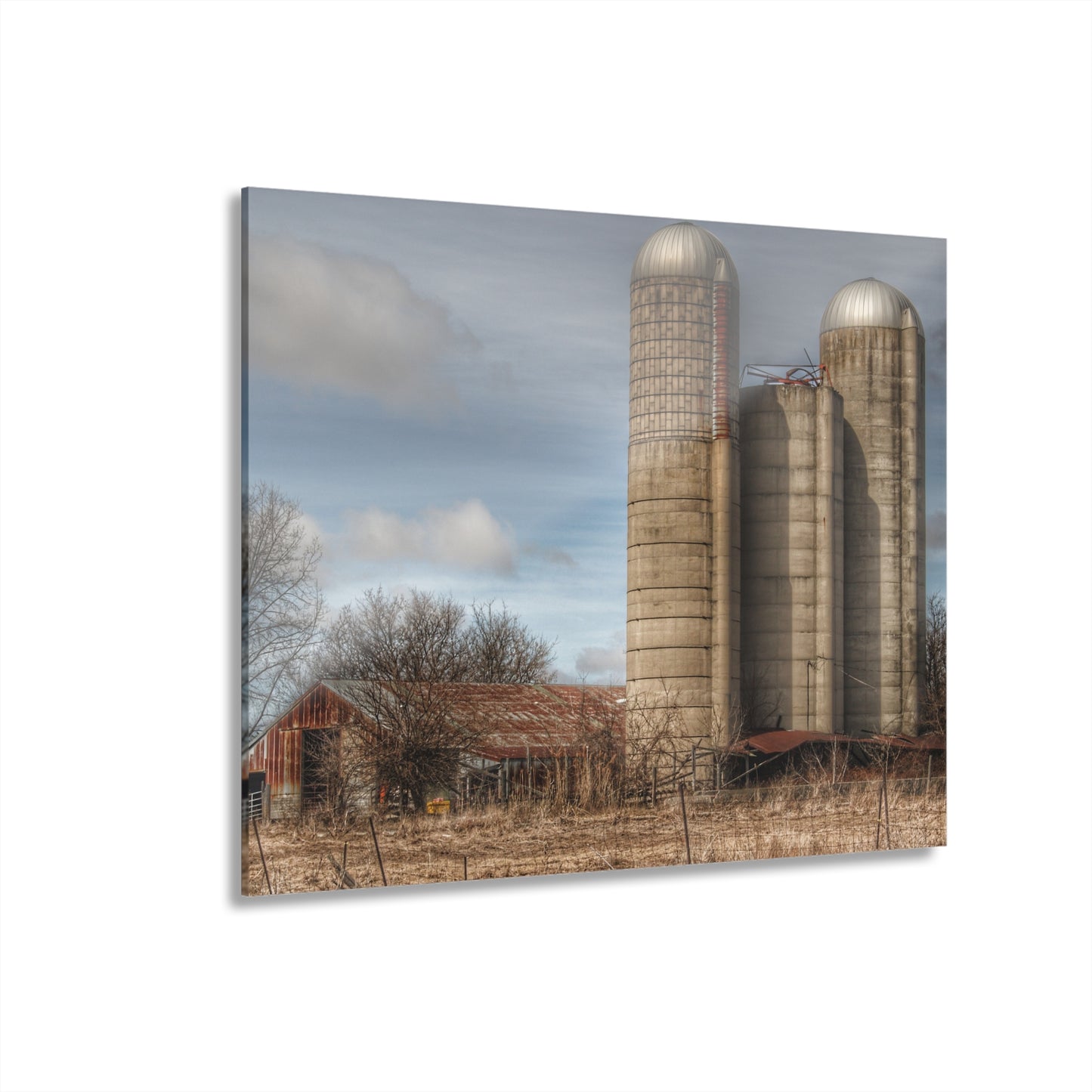 U R There Photography Silo Rust Rustic Farmhouse Acrylic Wall Print