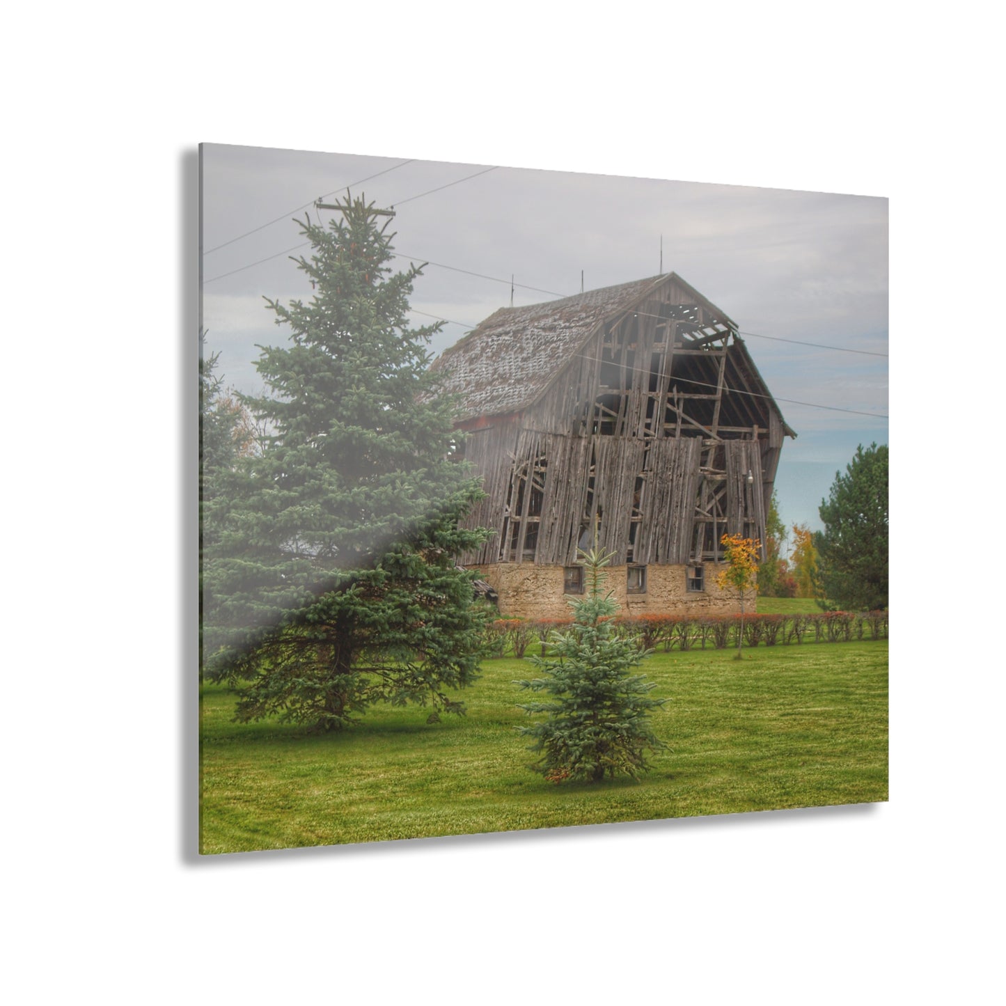U R There Photography Rich Road Falling Grey I Rustic Farmhouse Acrylic Wall Print