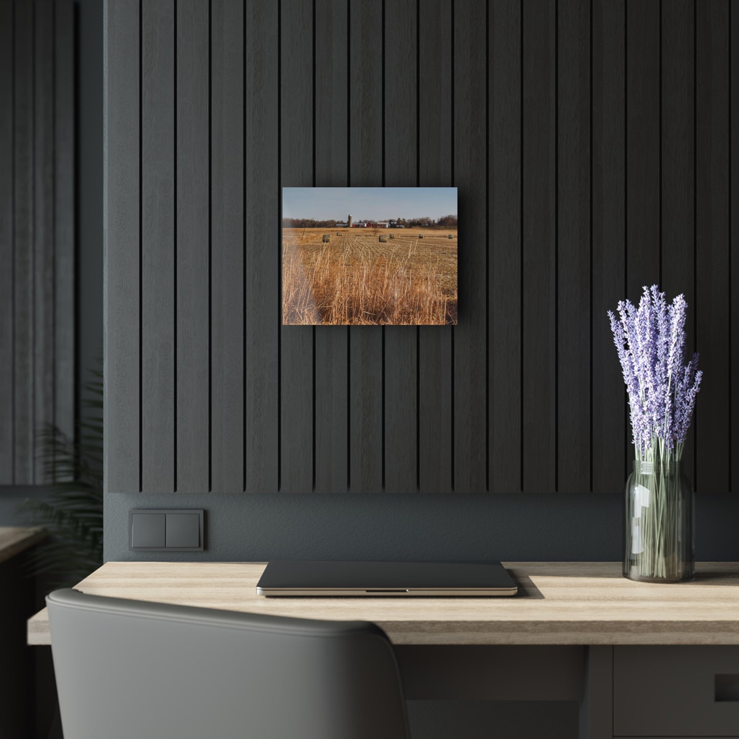 U R There Photography Across the Field on Johnsonmill Road Rustic Farmhouse Acrylic Wall Print