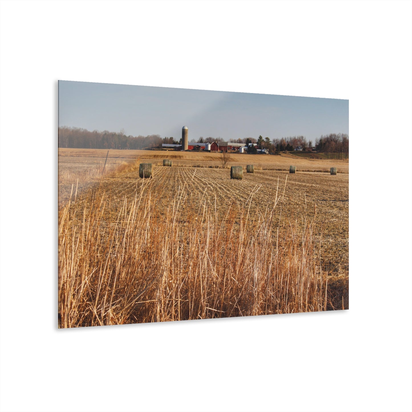 U R There Photography Across the Field on Johnsonmill Road Rustic Farmhouse Acrylic Wall Print