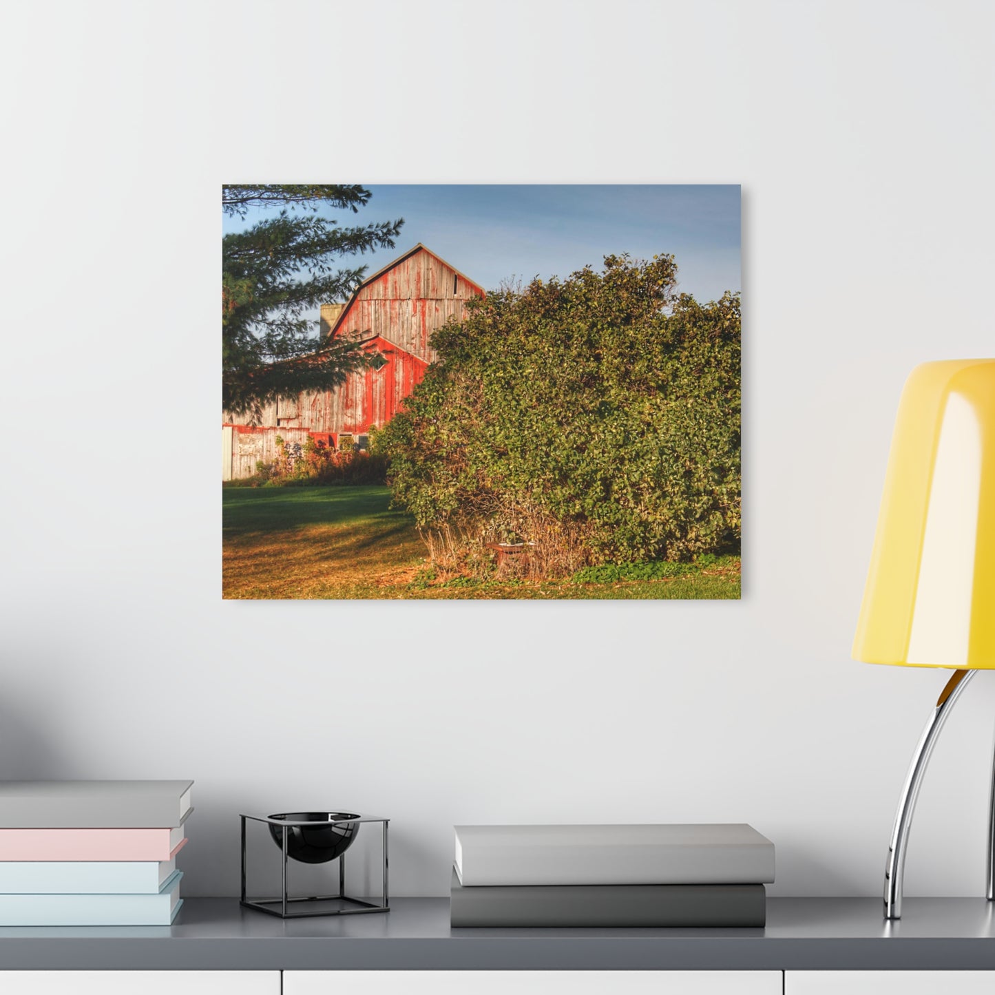 U R There Photography Cade Road Red II Rustic Farmhouse Acrylic Wall Print