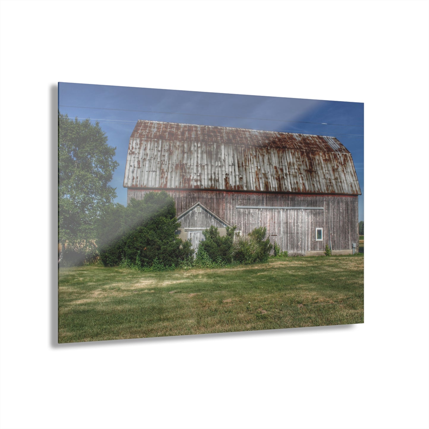 U R There Photography Barkley Road Red in Summer I Rustic Farmhouse Acrylic Wall Print