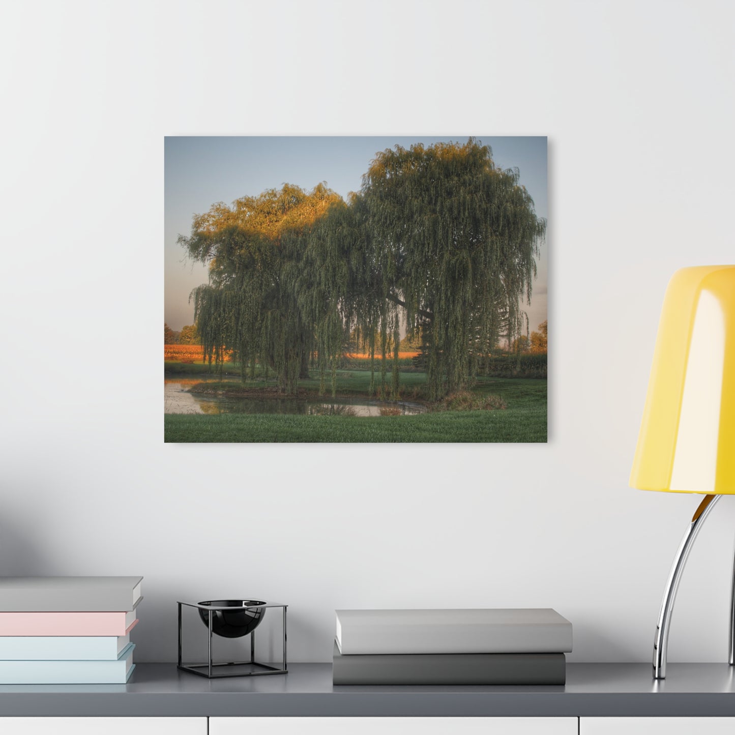 U R There Photography Sunrise on Willow Pond I Rustic Farmhouse Acrylic Wall Print