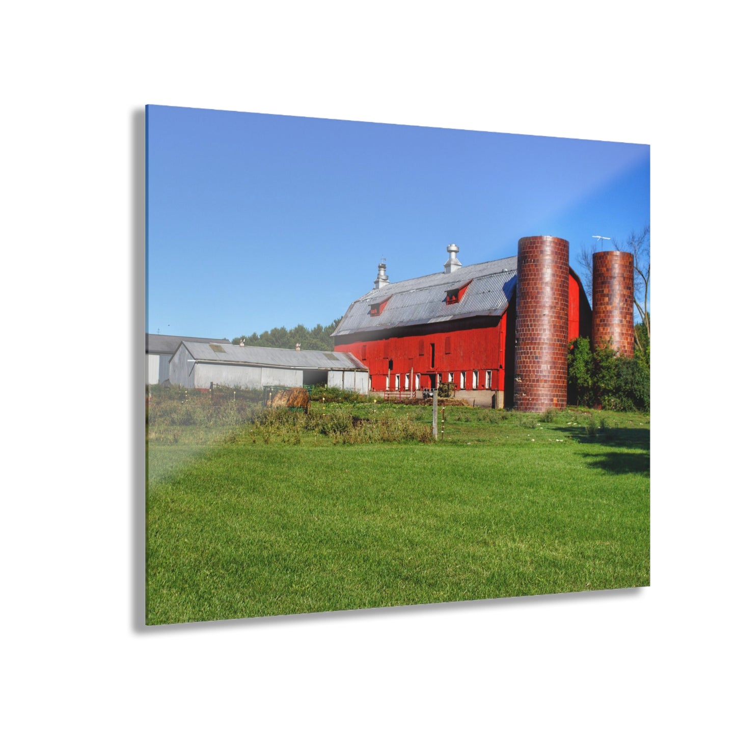 U R There Photography Baldwin Red II Rustic Farmhouse Acrylic Wall Print