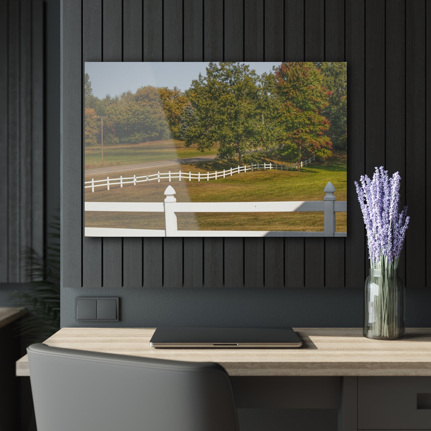 U R There Photography Beyond the White Fences Rustic Farmhouse Acrylic Wall Print