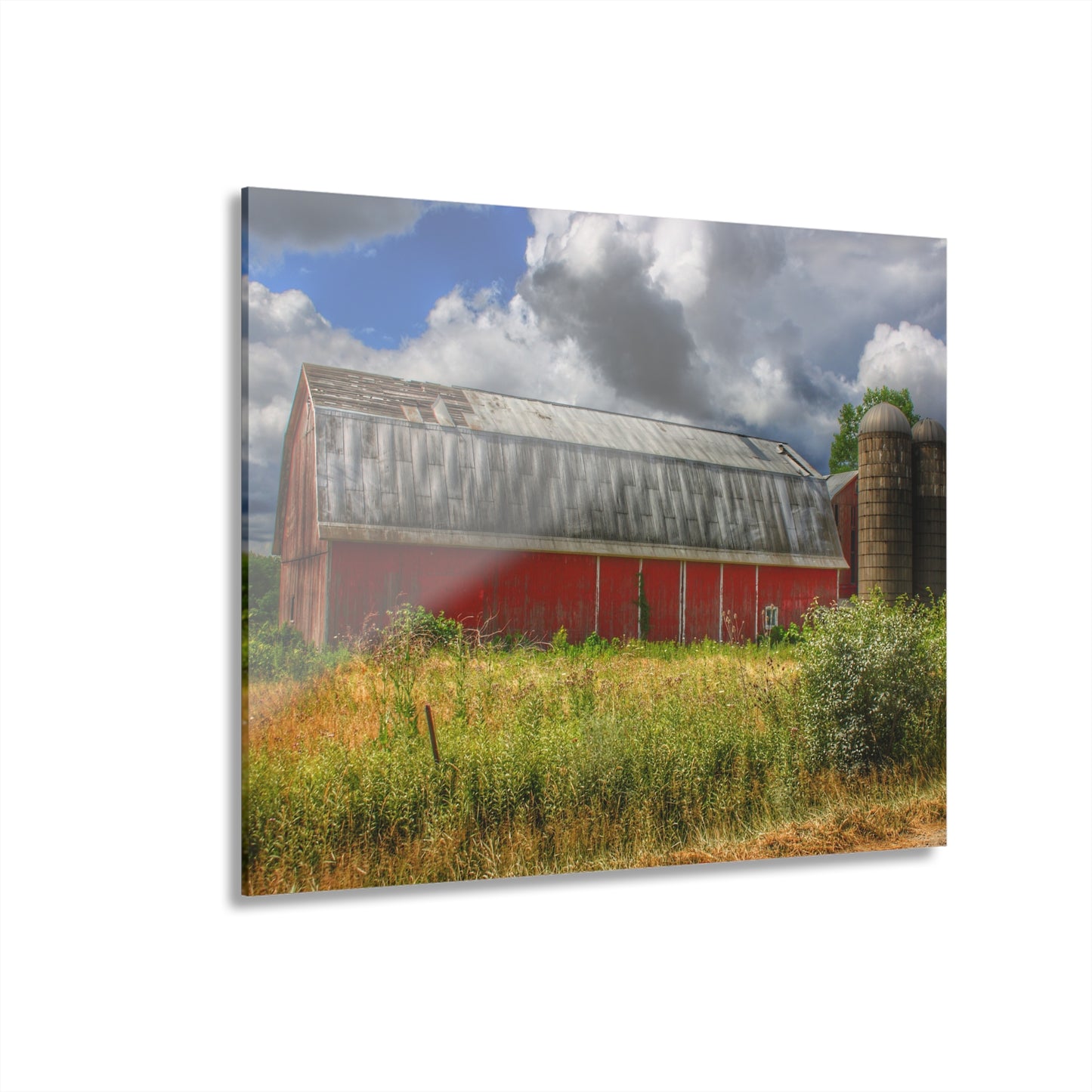 U R There Photography Shelby Red I Rustic Farmhouse Acrylic Wall Print
