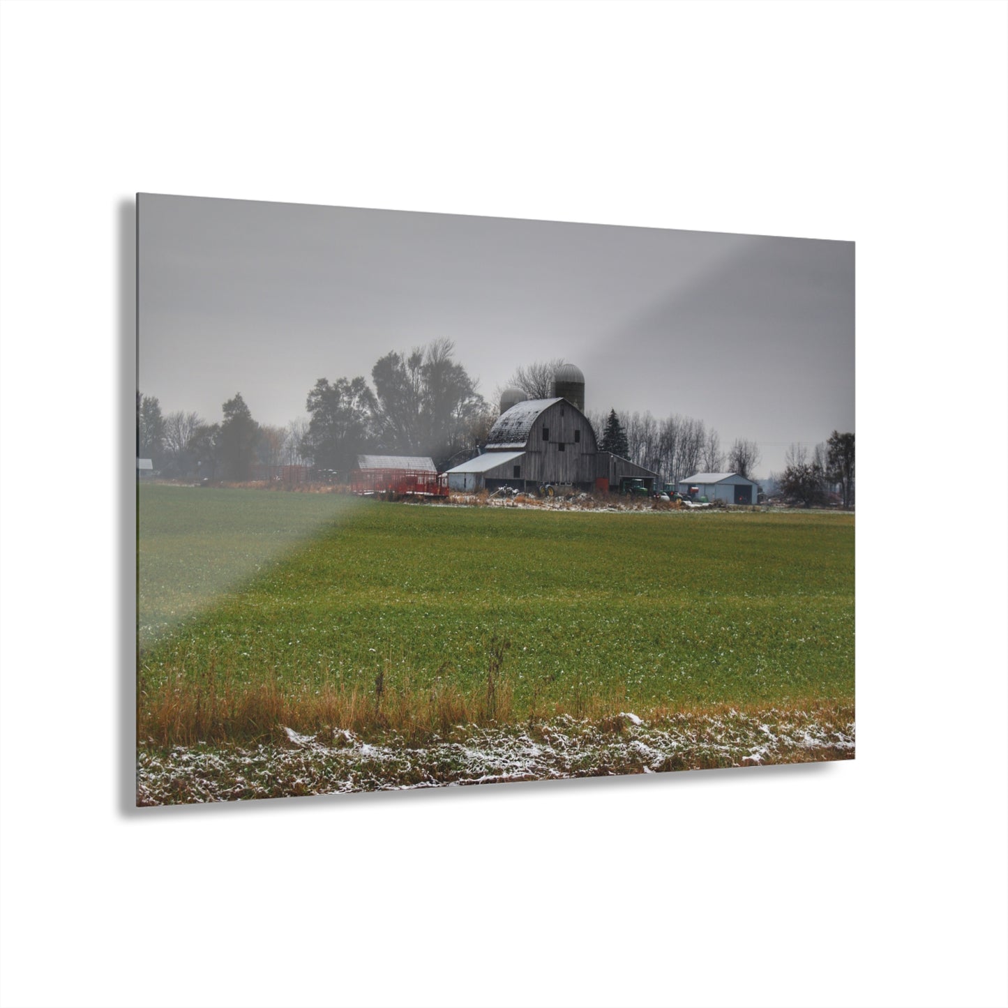 U R There Photography Shepard Road Grey Rustic Farmhouse Acrylic Wall Print