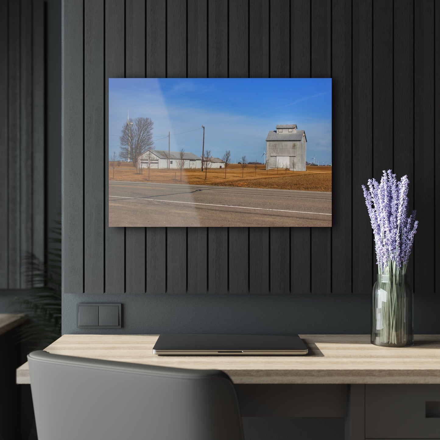 U R There Photography Sebewaing Road Whites Rustic Farmhouse Acrylic Wall Print