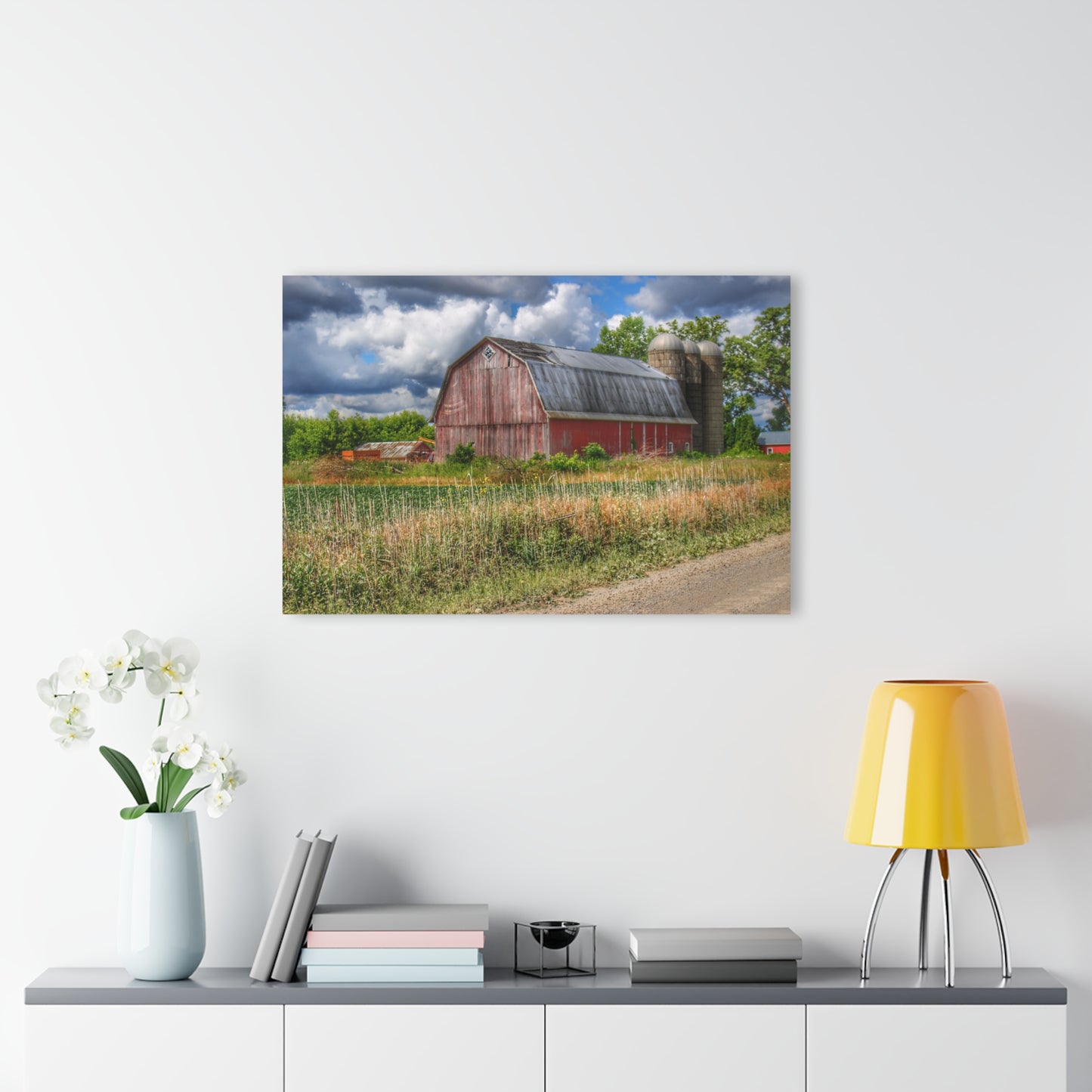 U R There Photography Shelby Red III Rustic Farmhouse Acrylic Wall Print