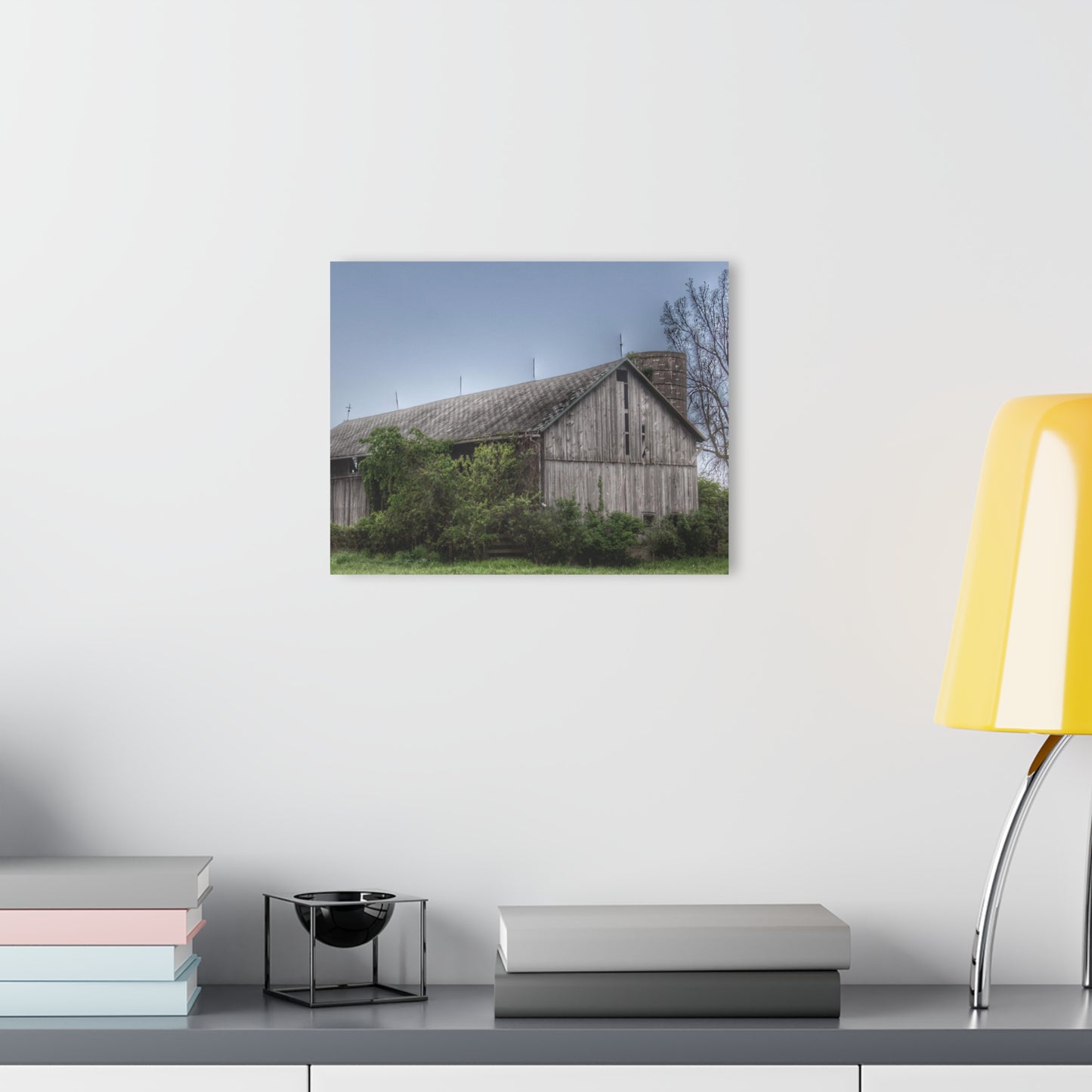 U R There Photography Wilder Road Grey I Rustic Farmhouse Acrylic Wall Print