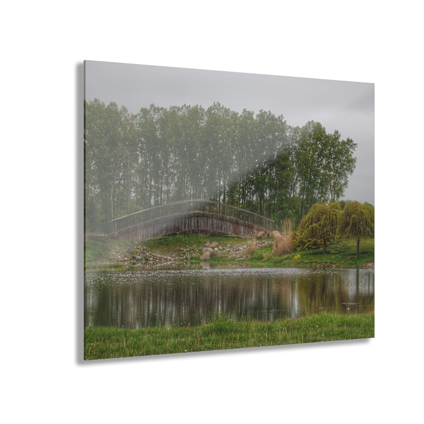 U R There Photography Bridge of Summer Road I Rustic Farmhouse Acrylic Wall Print