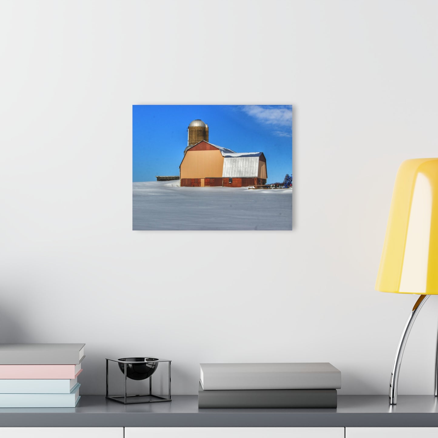 U R There Photography Bay City - Forestville Beige Barn Rustic Farmhouse Acrylic Wall Print