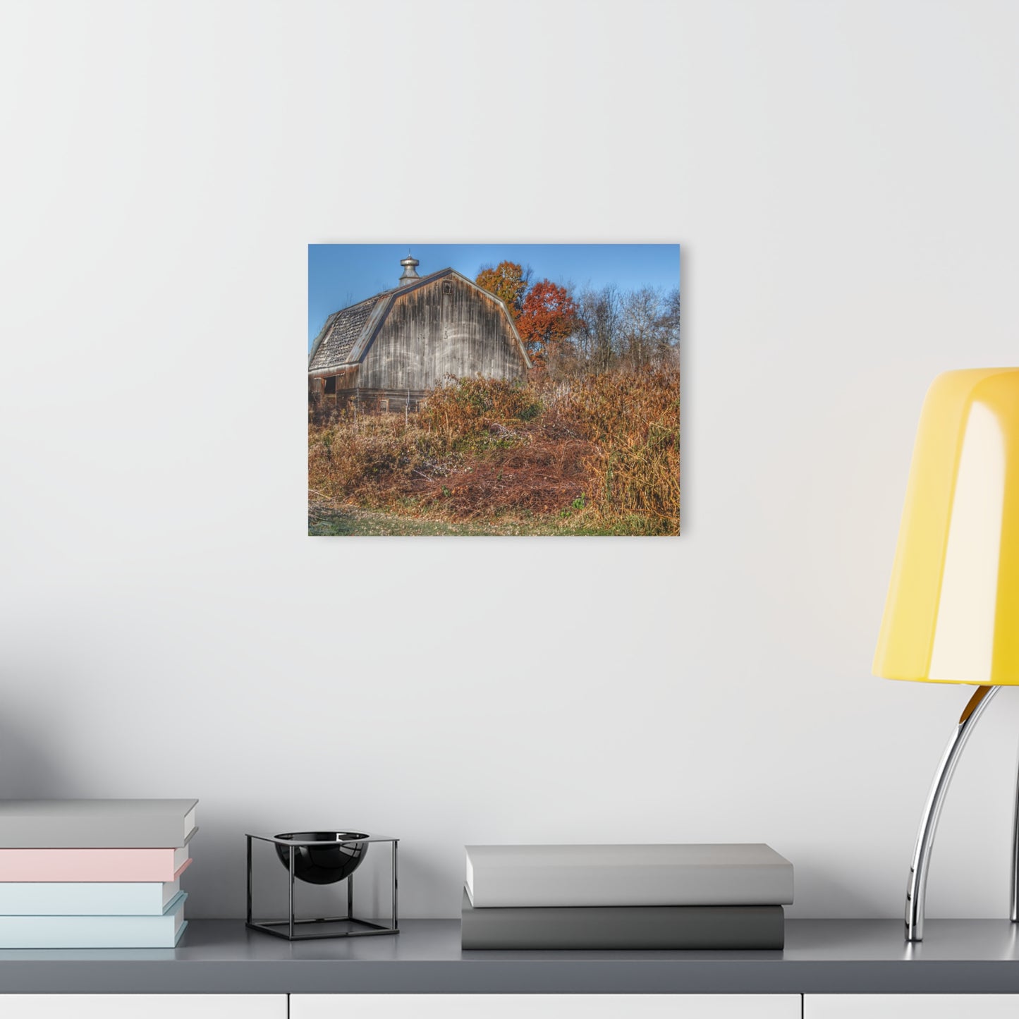 U R There Photography Vassar Road Hidden Grey II Rustic Farmhouse Acrylic Wall Print