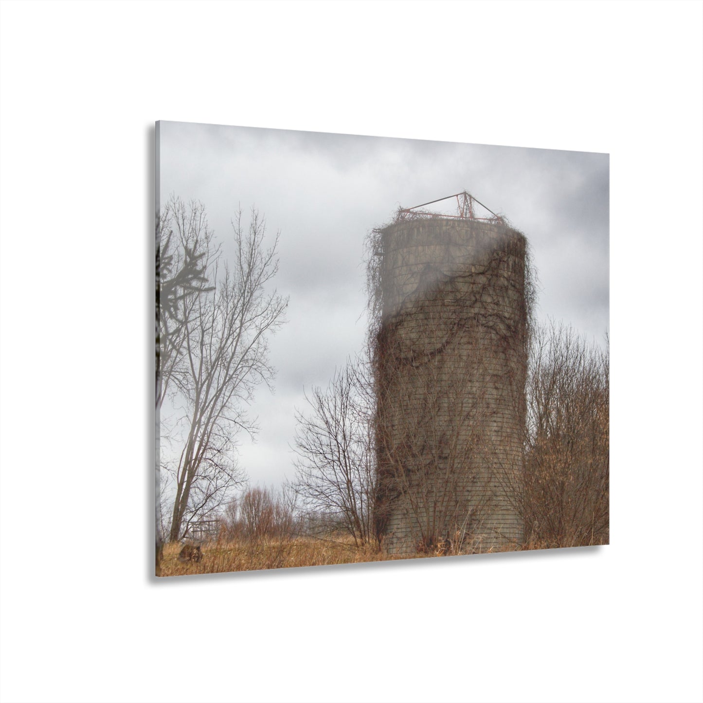 U R There Photography West Barnes Lake Silo Rustic Farmhouse Acrylic Wall Print
