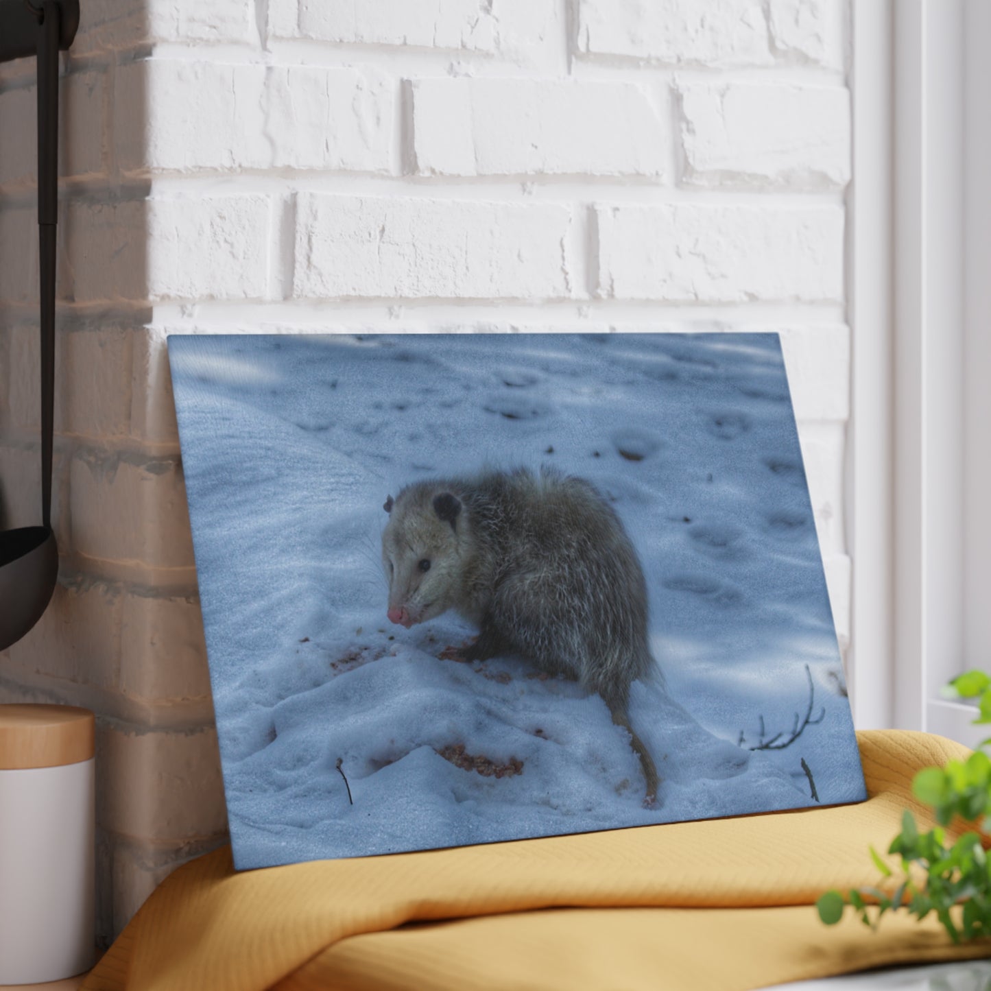 U R There Photography Sutton Road Possum Rustic Farmhouse Tempered-Glass Cutting Board