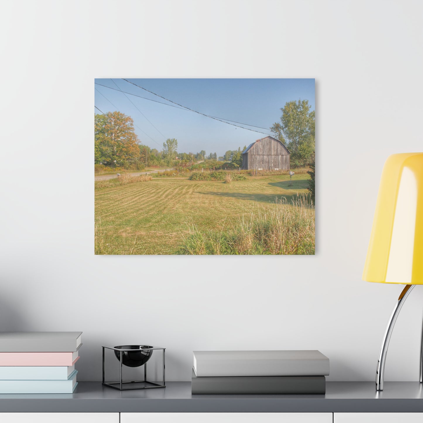 U R There Photography Snover Grey II Rustic Farmhouse Acrylic Wall Print