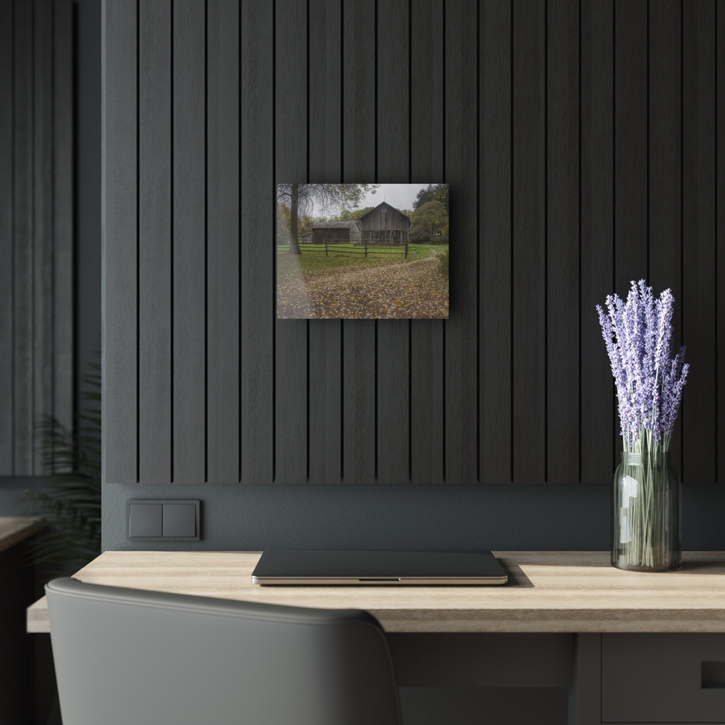 U R There Photography Wilder Road Greys II Rustic Farmhouse Acrylic Wall Print